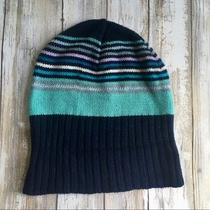 Joe Boxer blue striped beanie warm hat